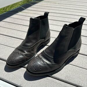 AGL Women’s Wingtip Bootie Anthracite Size 35.5